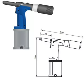 Пневмогидравлический заклепочник Bralo ВМ-928
