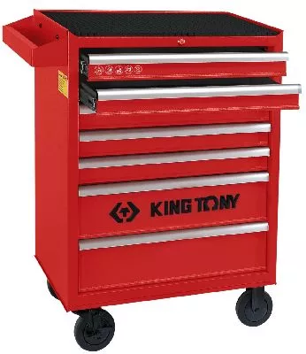 Тележка инструментальная, 7 выдвижных ящиков, &quot;CLASSIС&quot; KING TONY 87434-7B KING TONY – анонс, характеристики, MST87434-7B 