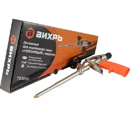 Акции и распродажа пистолет для монтажной пены усиленный, тефлон, 20см вихрь