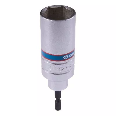 Головка для шуруповерта шестигранная 1/4&quot;, 24 мм, L = 110 мм KING TONY 76C1124M KING TONY – анонс, характеристики, MST76C1124M 