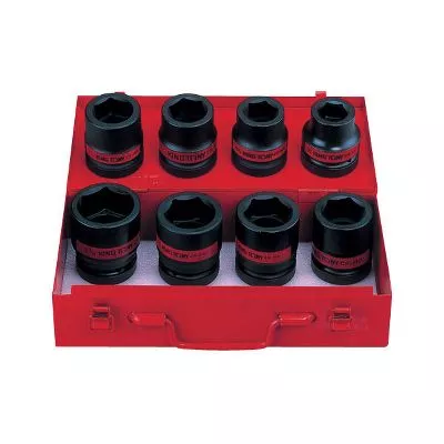 Набор ударных торцевых головок 1&quot;, шестигранные, 15/16&quot;-5/18&quot;, 8 предметов KING TONY 8410SP KING TONY – анонс, характеристики, MST8410SP 