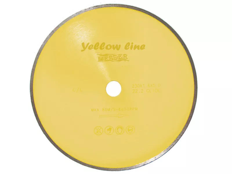 Алмазный диск MESSER Yellow Line Ceramics для керамической плитки D125