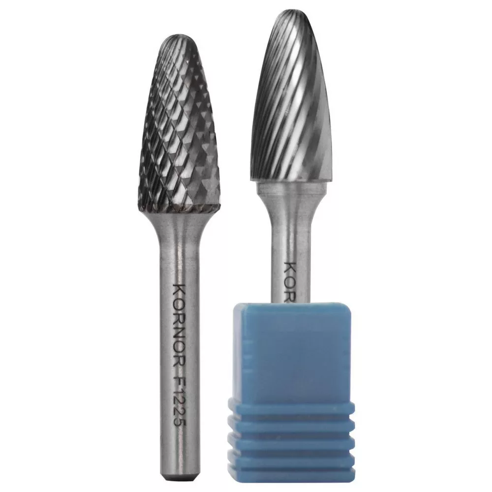 Борфреза гиперболическая со сферическим торцом KORNOR F0413NFM03 по алюминию типа F Борфреза гиперболическая со сферическим торцом KORNOR F0413NFM03 по алюминию типа F