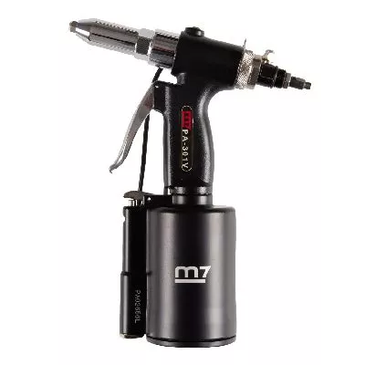 Заклепочник 2,4 - 4,8 мм, пневмогидравлический, пневмоудержание заклепки MIGHTY SEVEN PA-301V лучшие предложения