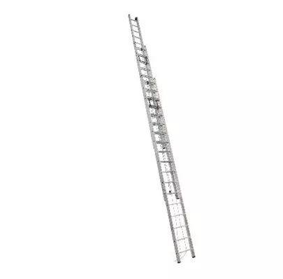 Фото-описание лестница 3-х секц. с тросом 3319 алюмет Акции в Инструмент-24 на лестница 3-х секц. с тросом 3319 алюмет
