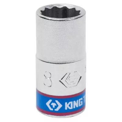Головка торцевая стандартная двенадцатигранная 1/4&quot;, 8 мм KING TONY 233008M KING TONY – анонс, характеристики, MST233008M 