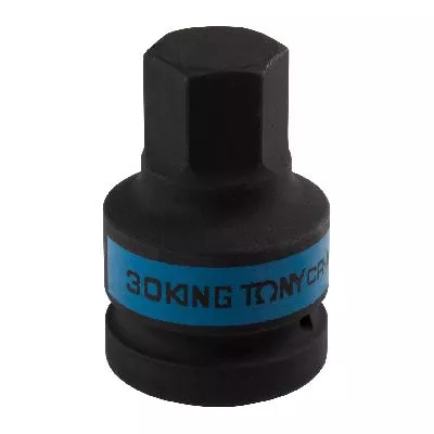 Насадка (бита) ударная торцевая 1&quot;, HEX, 30 мм, L = 80 мм KING TONY 801530M KING TONY – анонс, характеристики, MST801530M 