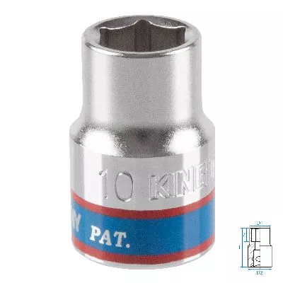 Головка торцевая стандартная шестигранная 3/8&quot;, 10 мм KING TONY 333510M KING TONY – анонс, характеристики, MST333510M 