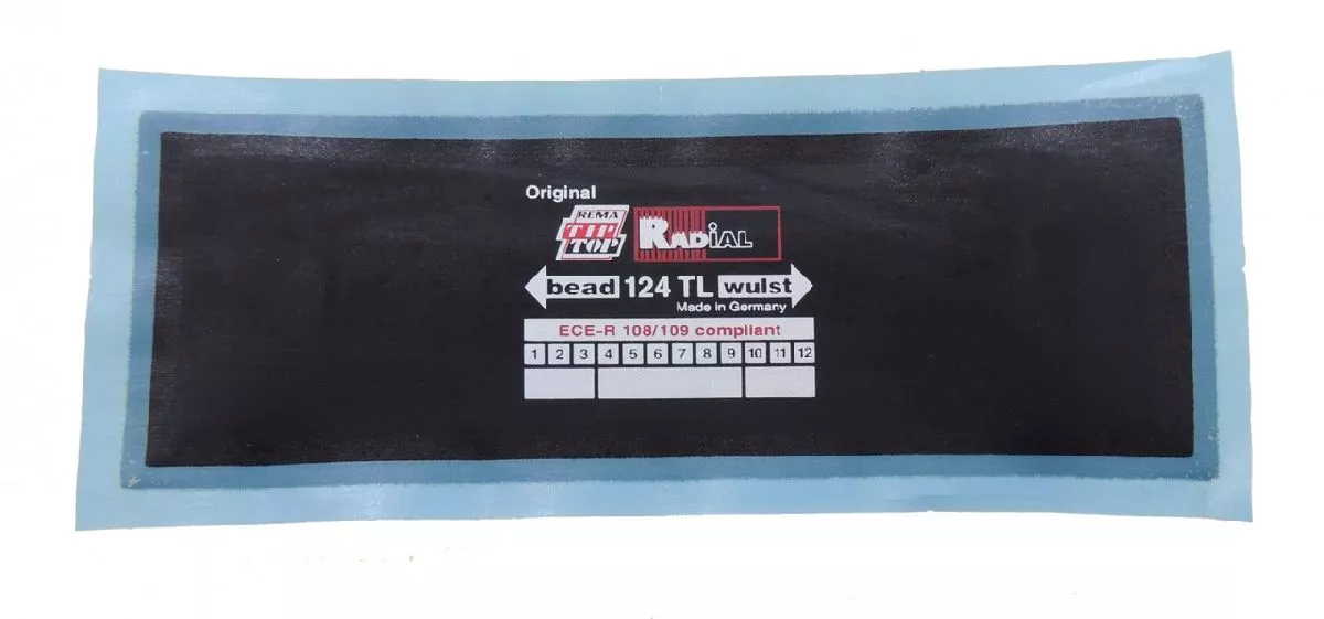 CLIPPER заплата 512 1245 кордовая для бок порезов 124 75*220мм