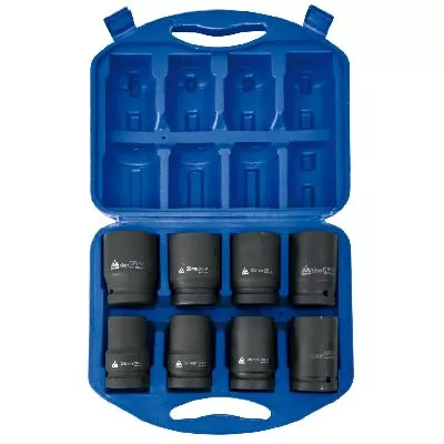 Набор глубоких торцевых головок 1&quot;, шестигранные, 24-41 мм, для мультипликатора, 8 предметов МАСТАК 100-68008C МАСТАК – анонс, характеристики, MST100-68008C 