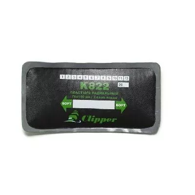 Фото и описание:clipper заплата k822 кордовая для боковых порезов (серый адгезивный слой) 76*150мм (2 слоя корда)