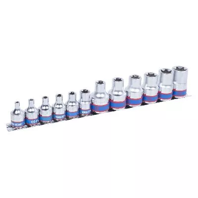 Набор торцевых головок 3/8&quot;, 1/2&quot;, TORX Е-стандарт, E4-E20, 12 предметов KING TONY 7113PR KING TONY – анонс, характеристики, MST7113PR 