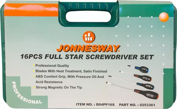 Набор отверток стержневых Jonnesway D04PP16S : 9&nbsp;850 &#8381; 