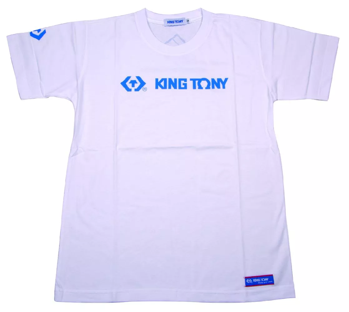 Футболка с логотипом бренда "KING TONY" (размер: 2L), белая KING TONY ZS142W-2L