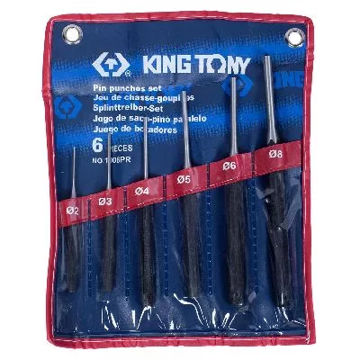 Набор выколоток, 6 предметов KING TONY 1006PR : в описании характеристика и цена Цена по акции на набор выколоток, 6 предметов king tony 1006pr в магазине Инструмент-24