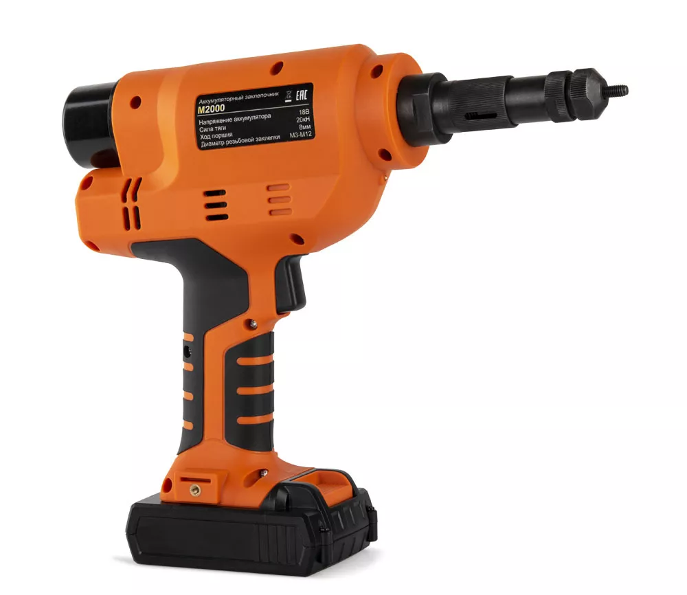 Аккумуляторный заклепочник MESSER M2000 (М6) резьбовой 