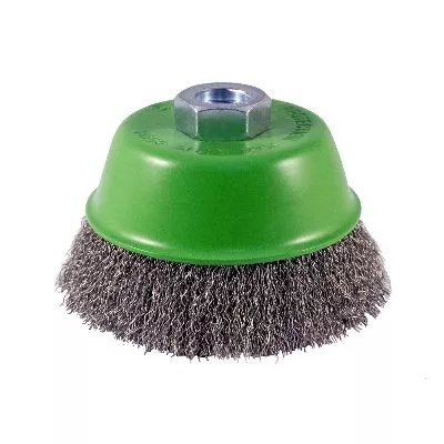 Щётка чашечная гофрированная для УШМ, INOX Standard, 100xМ14 - SS0.30 - RPM 8500 &quot;D.BOR&quot; – анонс, характеристики, 