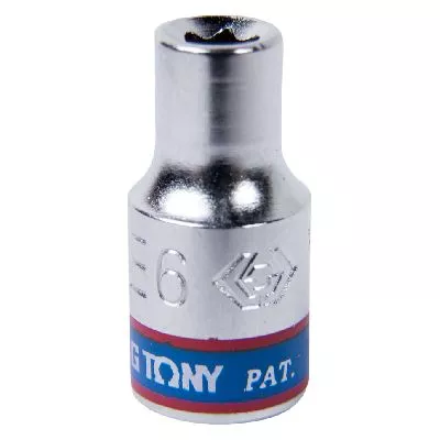 Головка торцевая TORX Е-стандарт 1/4&quot;, E6, L = 24 мм KING TONY 237506M KING TONY – анонс, характеристики, MST237506M 