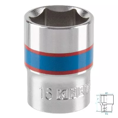 Головка торцевая стандартная шестигранная 3/8&quot;, 16 мм KING TONY 333516M KING TONY – анонс, характеристики, MST333516M 