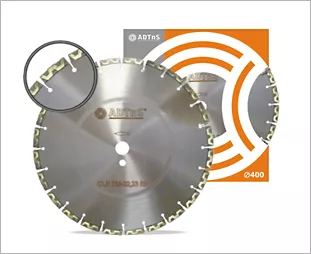 Алмазный диск ADTnS D400x25,4 RM-W : детальное описание и быстрый заказ