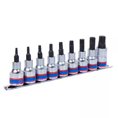 Набор торцевых насадок 1/2&quot;, Torx, Т20-Т60 мм, L = 60 мм, 9 предметов KING TONY 4109PR10 KING TONY – анонс, характеристики, MST4109PR10 