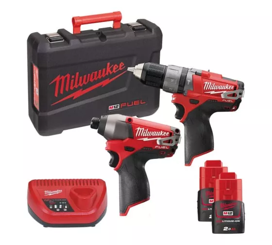 Milwaukee M12 PP2A-202C Набор Аккумуляторных инструментов