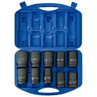 Набор глубоких торцевых головок 1&quot;, шестигранные, 21-41 мм, для мультипликатора, 10 предметов МАСТАК 100-68010C МАСТАК – анонс, характеристики, MST100-68010C 