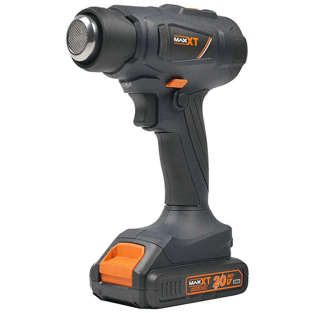 *MDHG20VX2P Аккумуляторный строительный фен MAXXT, 20V/2.0AH