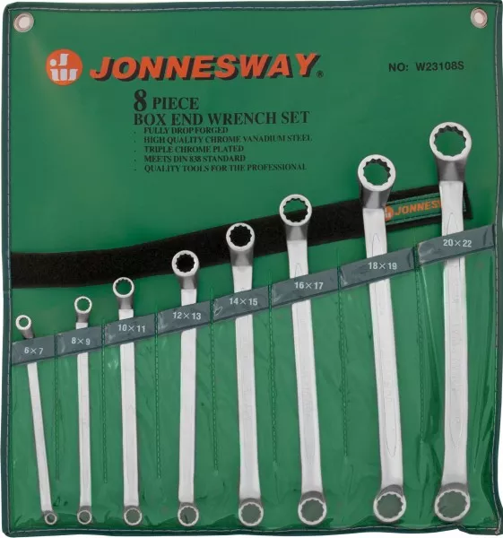 Набор ключей накидных изогнутых Jonnesway W23108S : 7&nbsp;950 &#8381; 