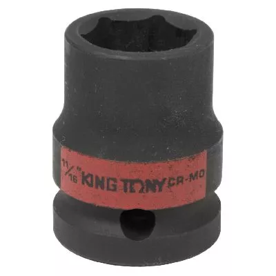 Головка торцевая ударная шестигранная 1/2&quot;, 11/16&quot;, дюймовая KING TONY 453522S KING TONY – анонс, характеристики, MST453522S 