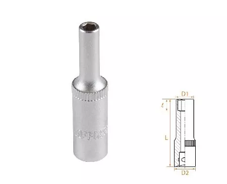 Головка торцевая глубокая шестигранная 1/4&quot;, 4 мм AFFIX AF00120004 AFFIX – анонс, характеристики, MSTAF00120004 