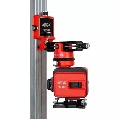 Комплект: лазерный уровень RGK PR-38R + штанга-упор RGK CG-2 (778794) RGK – анонс, характеристики, 