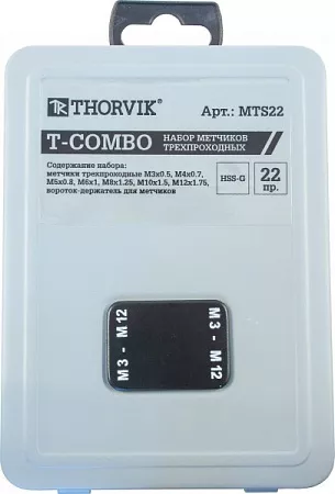 Набор метчиков T-COMBO Thorvik MTS22 – анонс, характеристики, MTS22 