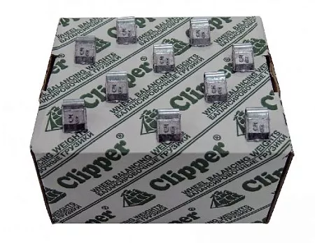 Фото и описание:clipper грузик 0205 балансировочный для стального диска 5гр. (набор 200шт.)