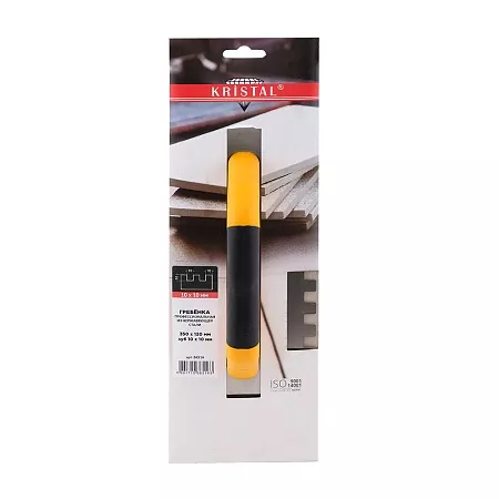 Гребёнка профессиональная KRISTAL 350х120мм, зуб 10х10 нержавейка, закрытая ручка (36516) KRISTAL – анонс, характеристики, 36516 