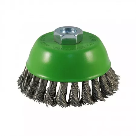 Щётка чашечная жгутовая для УШМ, INOX Standard, 120xМ14 - SS0.50 - RPM 6500 &quot;D.BOR&quot; – анонс, характеристики, 