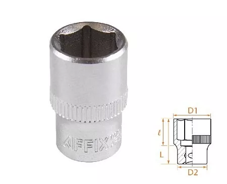 Головка торцевая стандартная шестигранная 1/4&quot;, 11 мм AFFIX AF00020011 AFFIX – анонс, характеристики, MSTAF00020011 