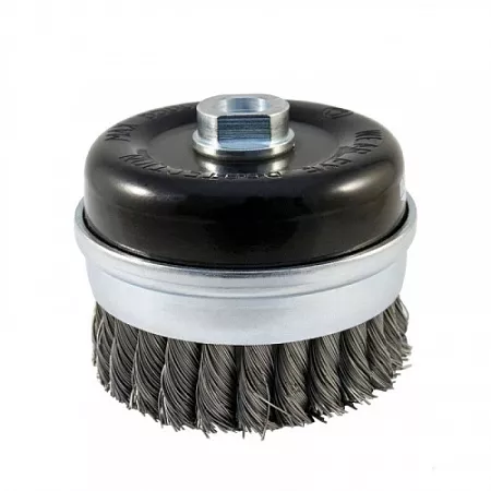 Щётка чашечная жгутовая с кольцом для УШМ, METAL Standard, 75xМ14 - ST0.50 - RPM 12500 &quot;D.BOR&quot; – анонс, характеристики, 