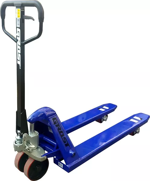 Детальная фотография тележка гидравлическая grost gt2.5-115 (синий цвет)