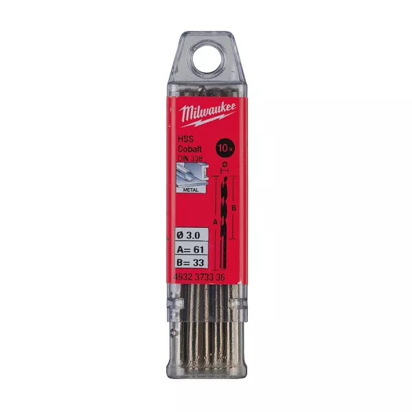 Milwaukee 10.5 x 133 - 5 шт Сверло по металлу HSS-G с кобальтом - DIN338 – купить в , подробное изображение 
