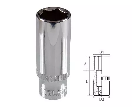 Головка торцевая глубокая шестигранная 3/8&quot;, 16 мм TOLSEN TT16366 TOLSEN – анонс, характеристики, MSTTT16366 