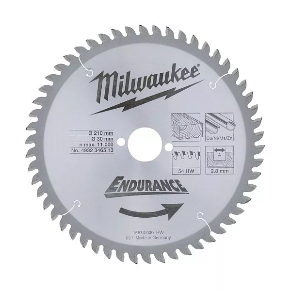 Диск Milwaukee WCSB 250 x 30 x80 для торцовочной пилы – купить в , подробное изображение 
