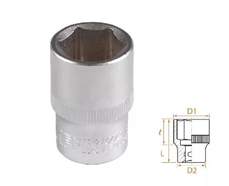 Головка торцевая стандартная шестигранная 1/2&quot;, 18 мм AFFIX AF00040018 AFFIX – анонс, характеристики, MSTAF00040018 