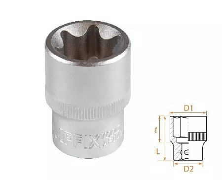Головка торцевая TORX Е-стандарт 1/2&quot;, E24 AFFIX AF00043024 AFFIX – анонс, характеристики, MSTAF00043024 