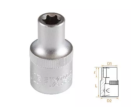 Головка торцевая TORX Е-стандарт 1/2&quot;, E10 AFFIX AF00043010 AFFIX – анонс, характеристики, MSTAF00043010 