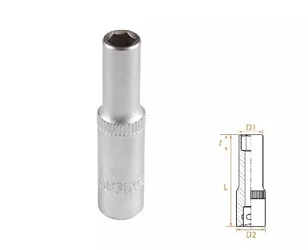 Головка торцевая глубокая шестигранная 1/4&quot;, 6 мм AFFIX AF00120006 AFFIX – анонс, характеристики, MSTAF00120006 