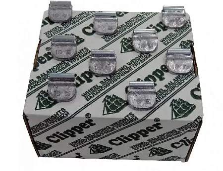 Фото и описание:clipper грузик 0210 балансировочный для стального диска 10гр. (набор 100шт.)