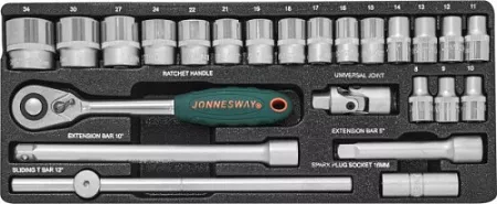 Набор головок торцевых Jonnesway S04H4724S – анонс, характеристики, S04H4724S 