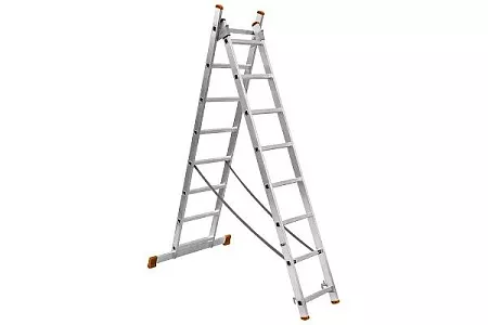 Акции в Инструмент-24 на лестница алюминиевая двухсекционная ла 2х7 вихрь, , шт