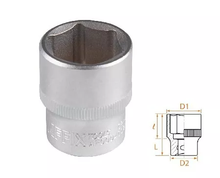 Головка торцевая стандартная шестигранная 1/2&quot;, 23 мм AFFIX AF00040023 AFFIX – анонс, характеристики, MSTAF00040023 